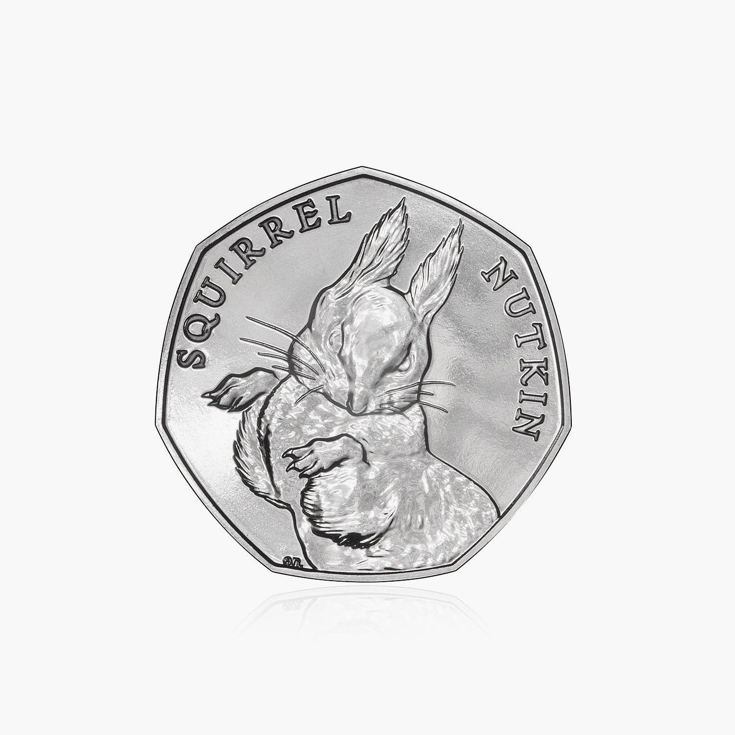 Moneda de 50p de Beatrix Potter Ardilla Nutkin en circulación de 2016