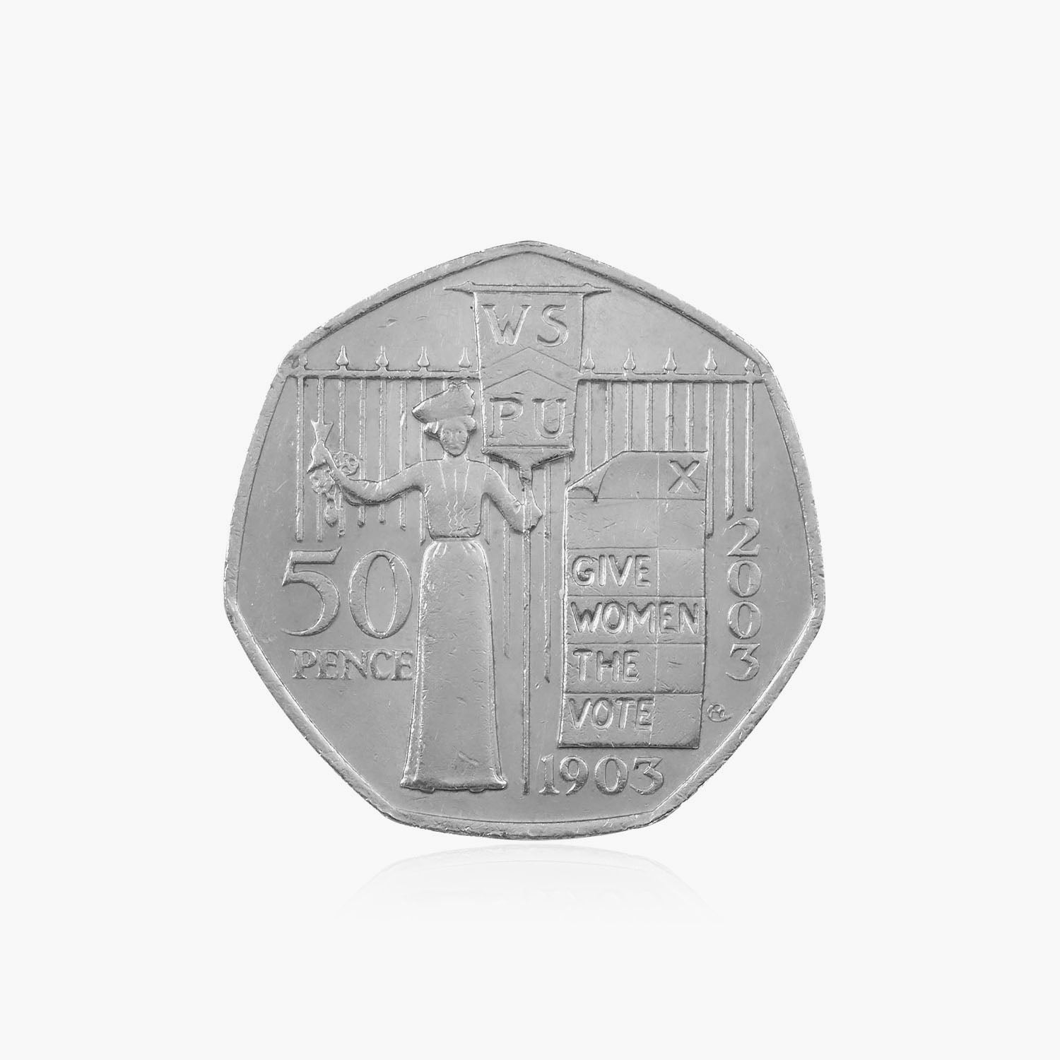 2003 Circulated Suffragettes 50p Coin