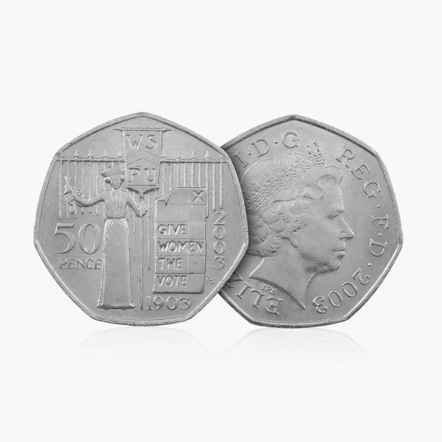 2003 Circulated Suffragettes 50p Coin