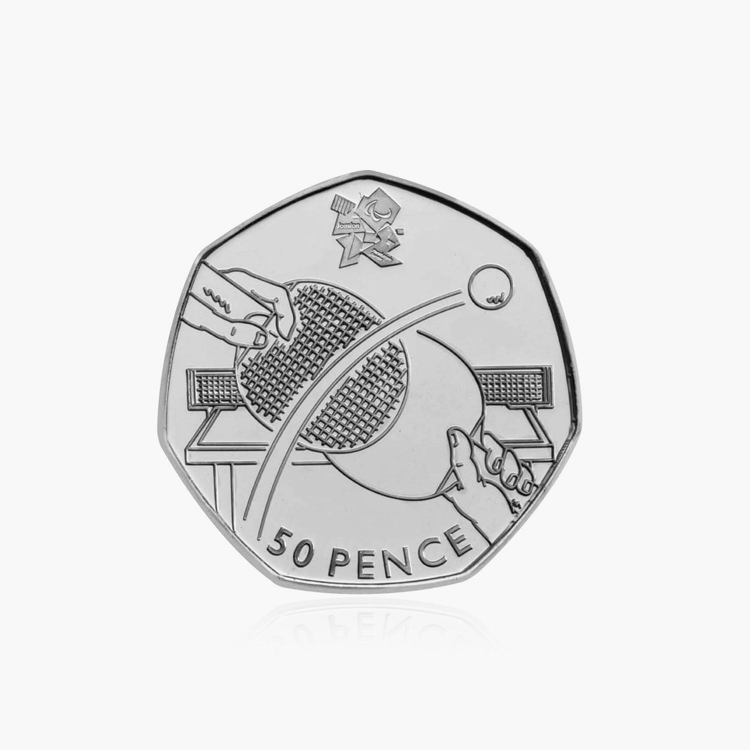 2011 Circulated Olympics - Table Tennis 50p Coin