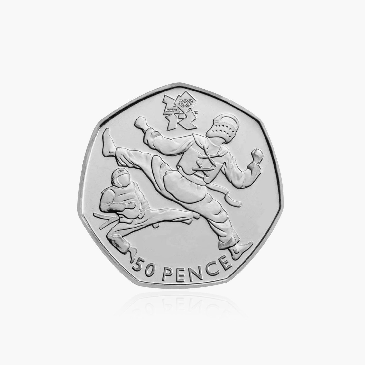 2011 Circulated Olympics - Taekwondo 50p Coin