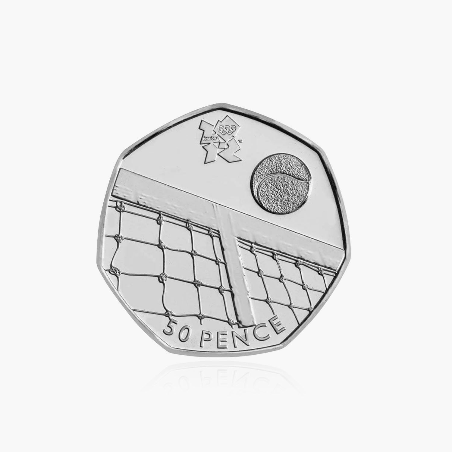 2011 Circulated Olympics - Tennis 50p Coin