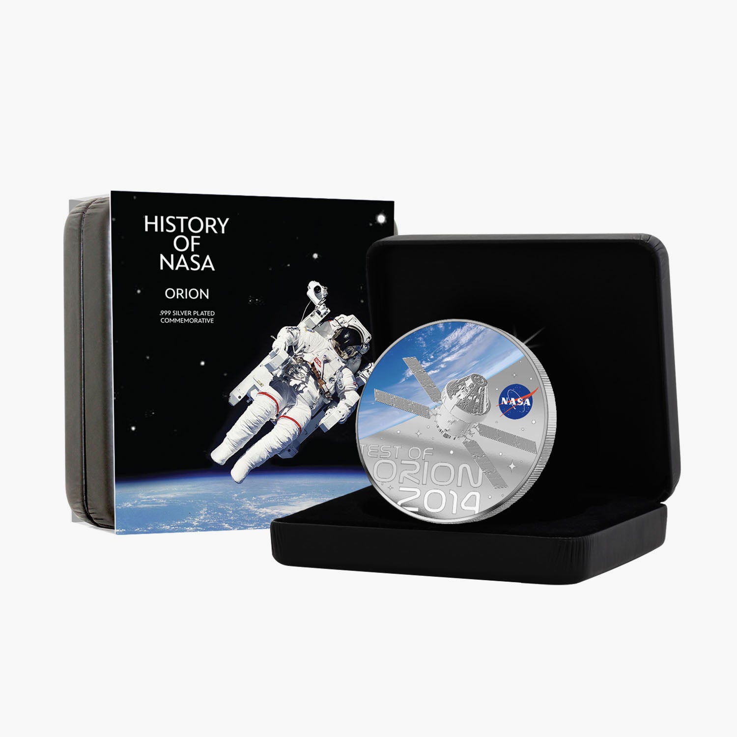 NASA 2023 Test of Orion 50mm Silver-plated Coin