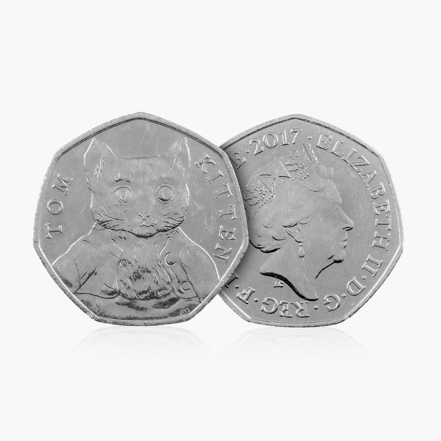 2017 Circulated Beatrix Potter series - Tom Kitten 50p Coin