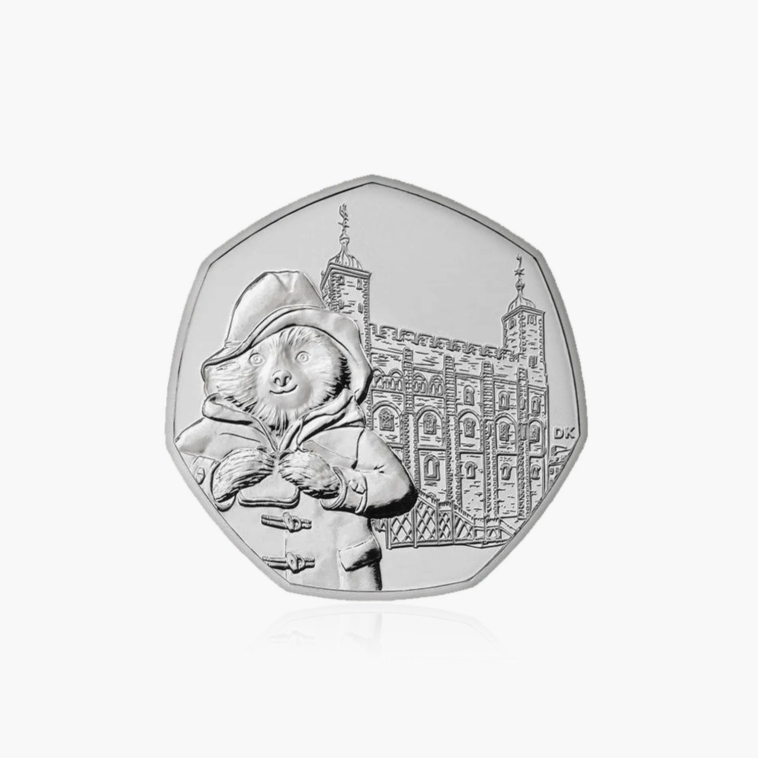 Serie del Oso Paddington en circulación de 2019: moneda Paddington at the Tower de 50 peniques