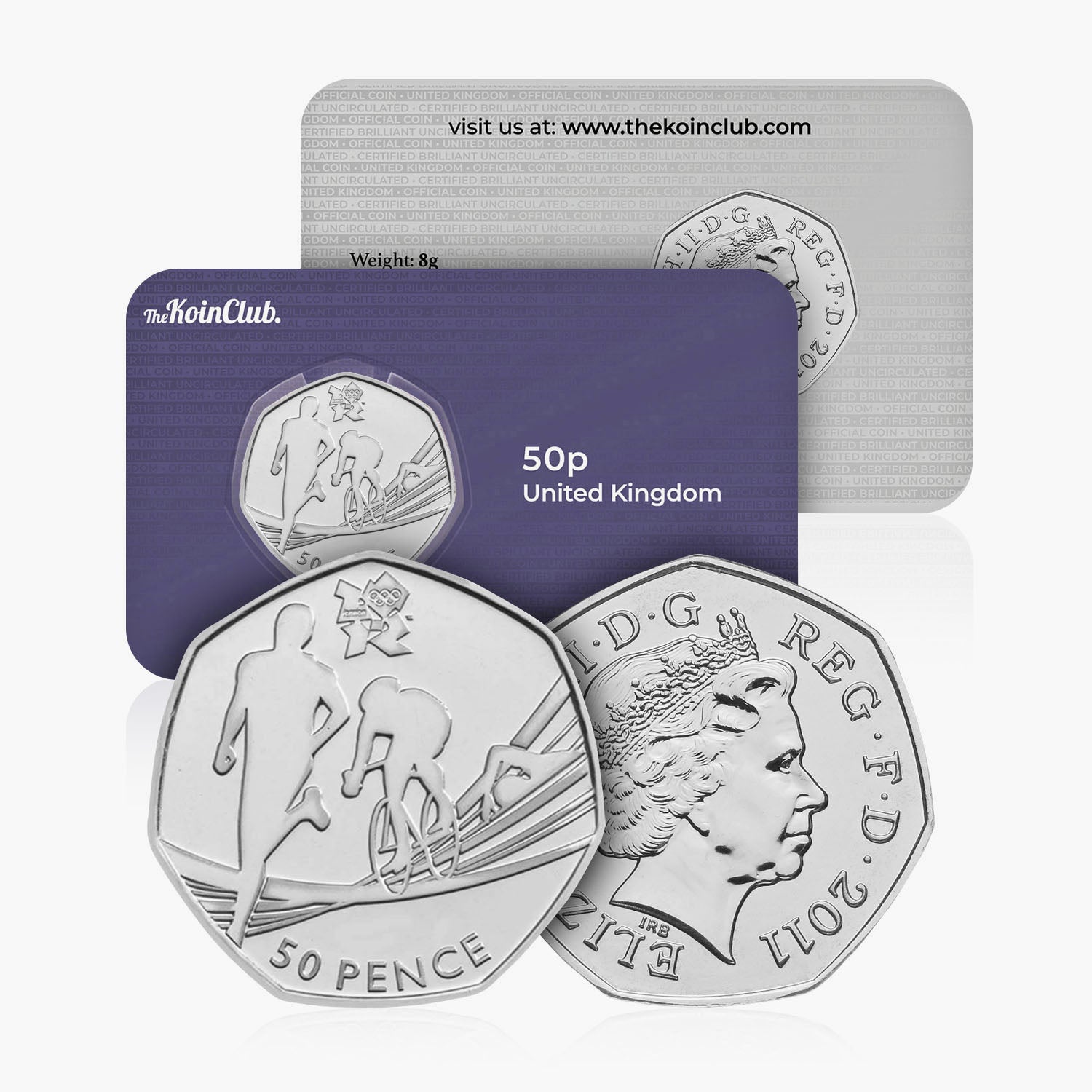 2011 Circulated Olympics - Triathlon 50p Coin