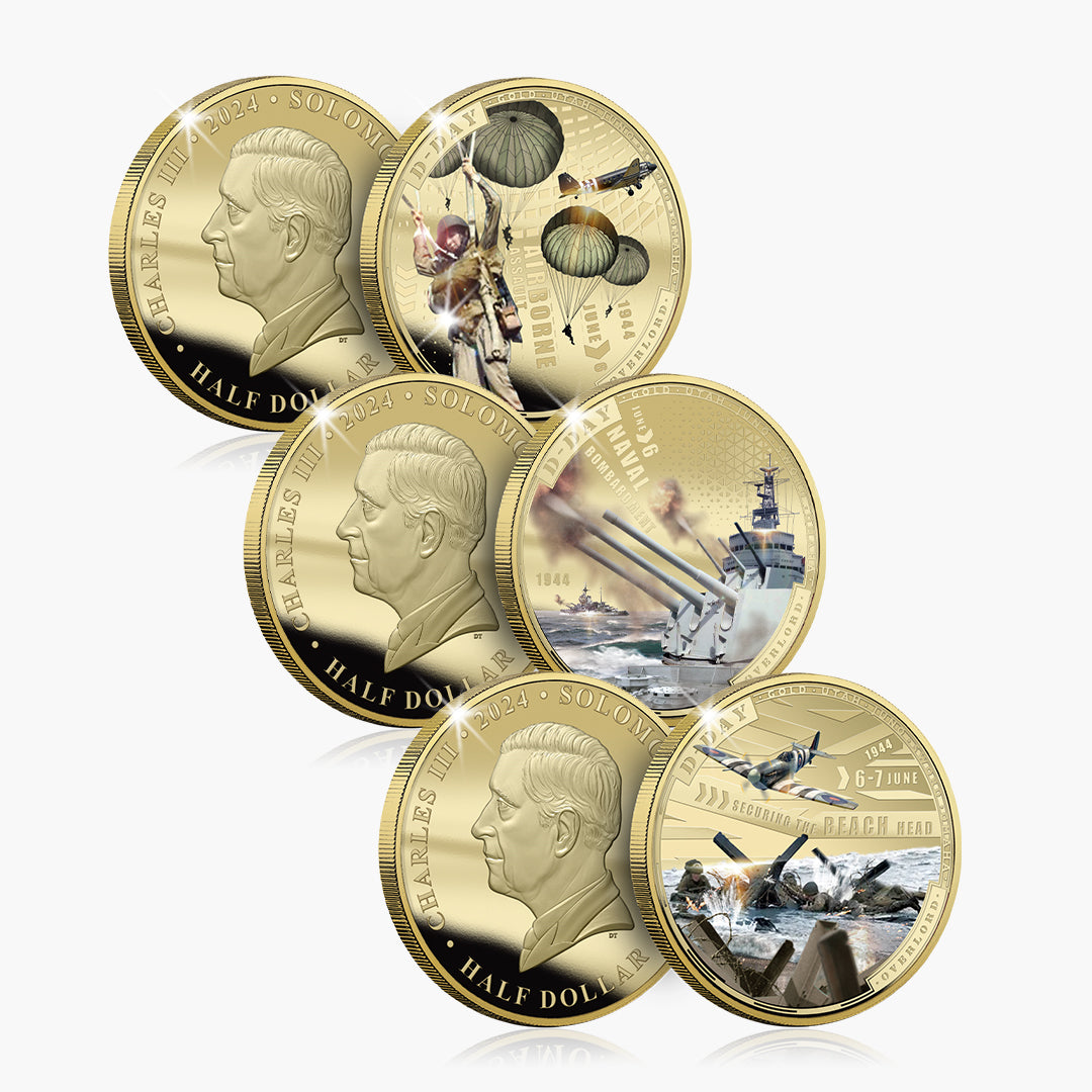 The story of D-Day three coin Collector Set