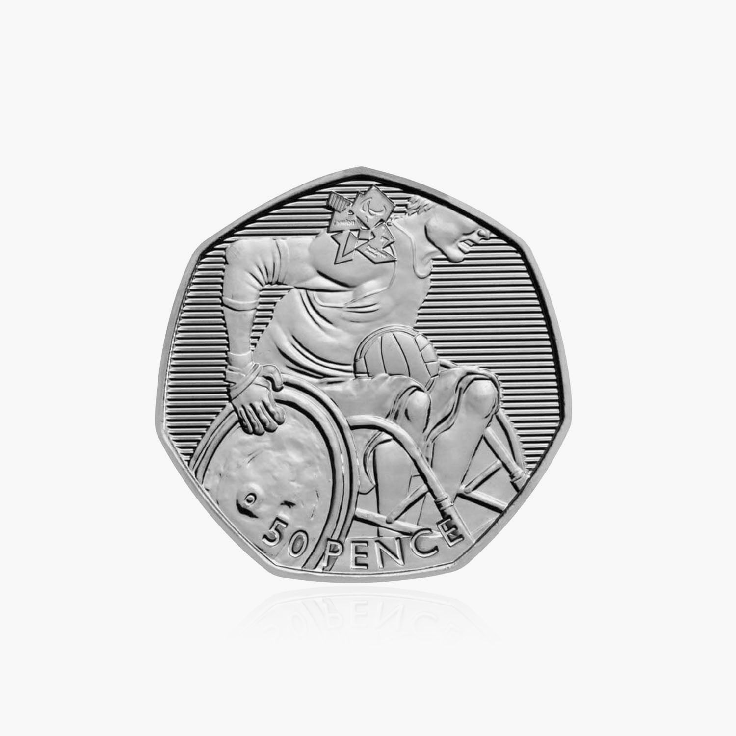 2011 Circulated Olympics - Wheelchair Rugby 50p Coin