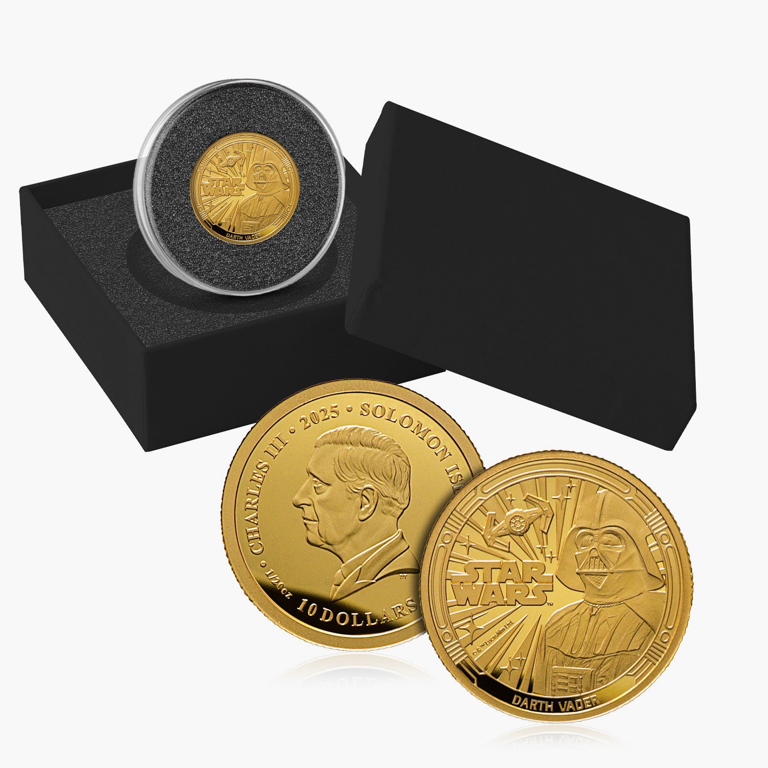 A Galaxy of Adventures Star Wars 2025 Solid Gold Completer Coin