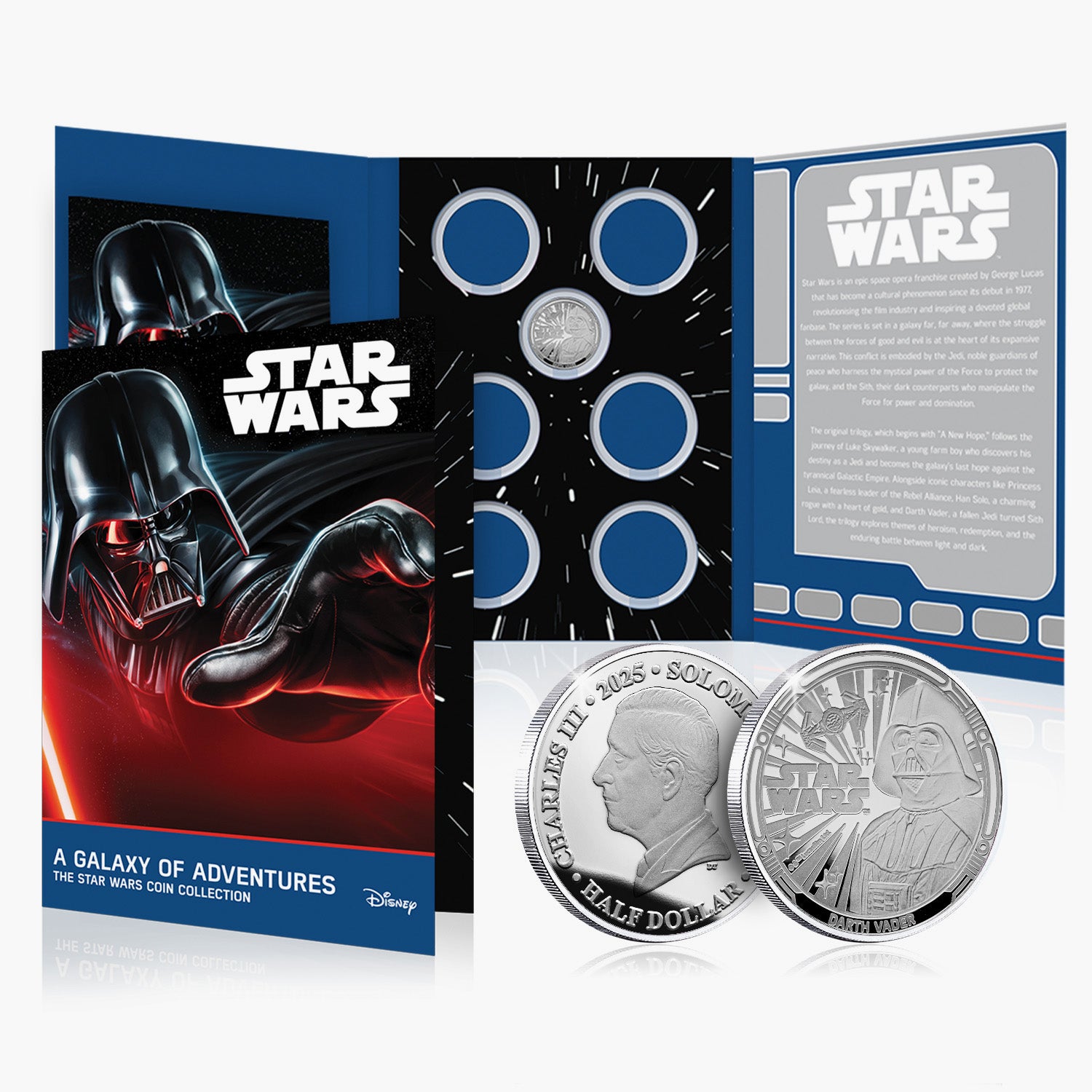 2025 A Galaxy of Adventures Star Wars Silver Plated Coin