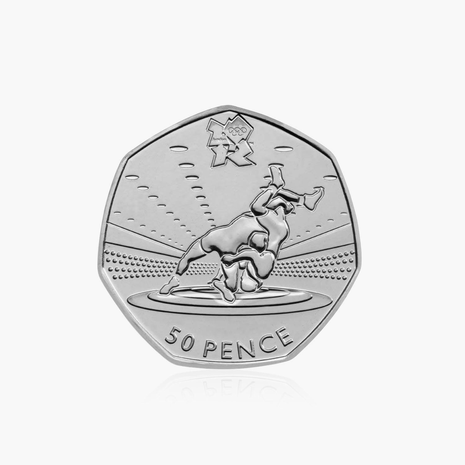 2011 Circulated Olympics - Wrestling 50p Coin