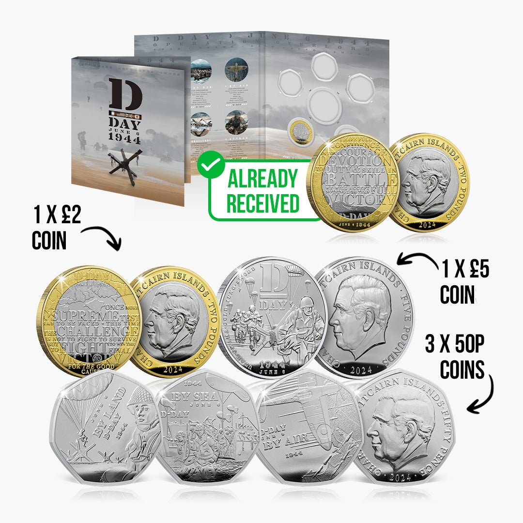 Complete The Set - D-Day 80th Anniversary 2024 BU Coin Set