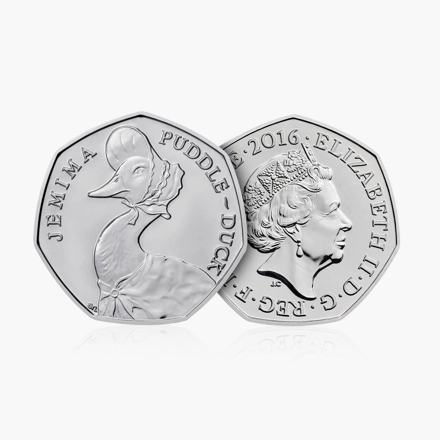 2016 Circulated Beatrix Potter series - Jemima Puddle-Duck 50p Coin