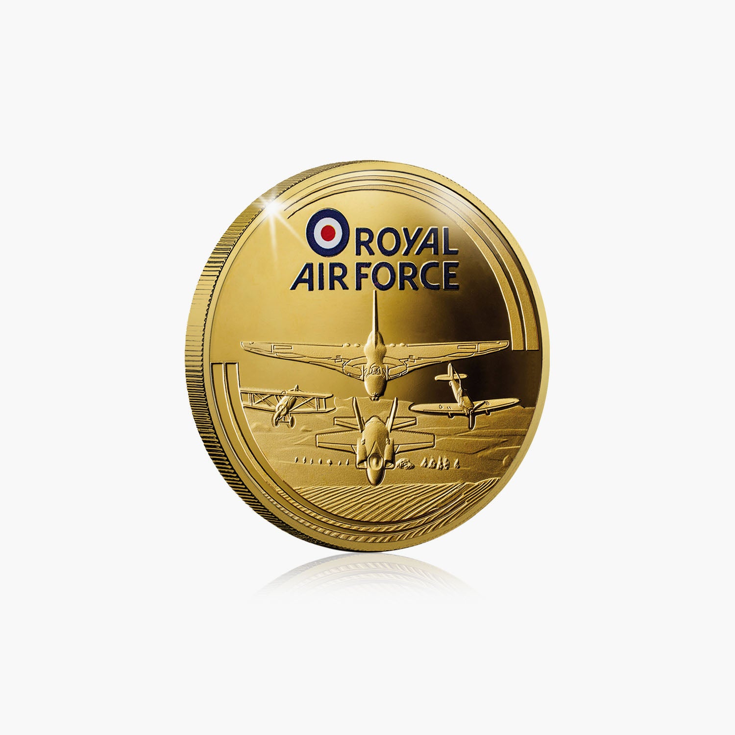 Conmemorativo chapado en oro Hawker Hurricane