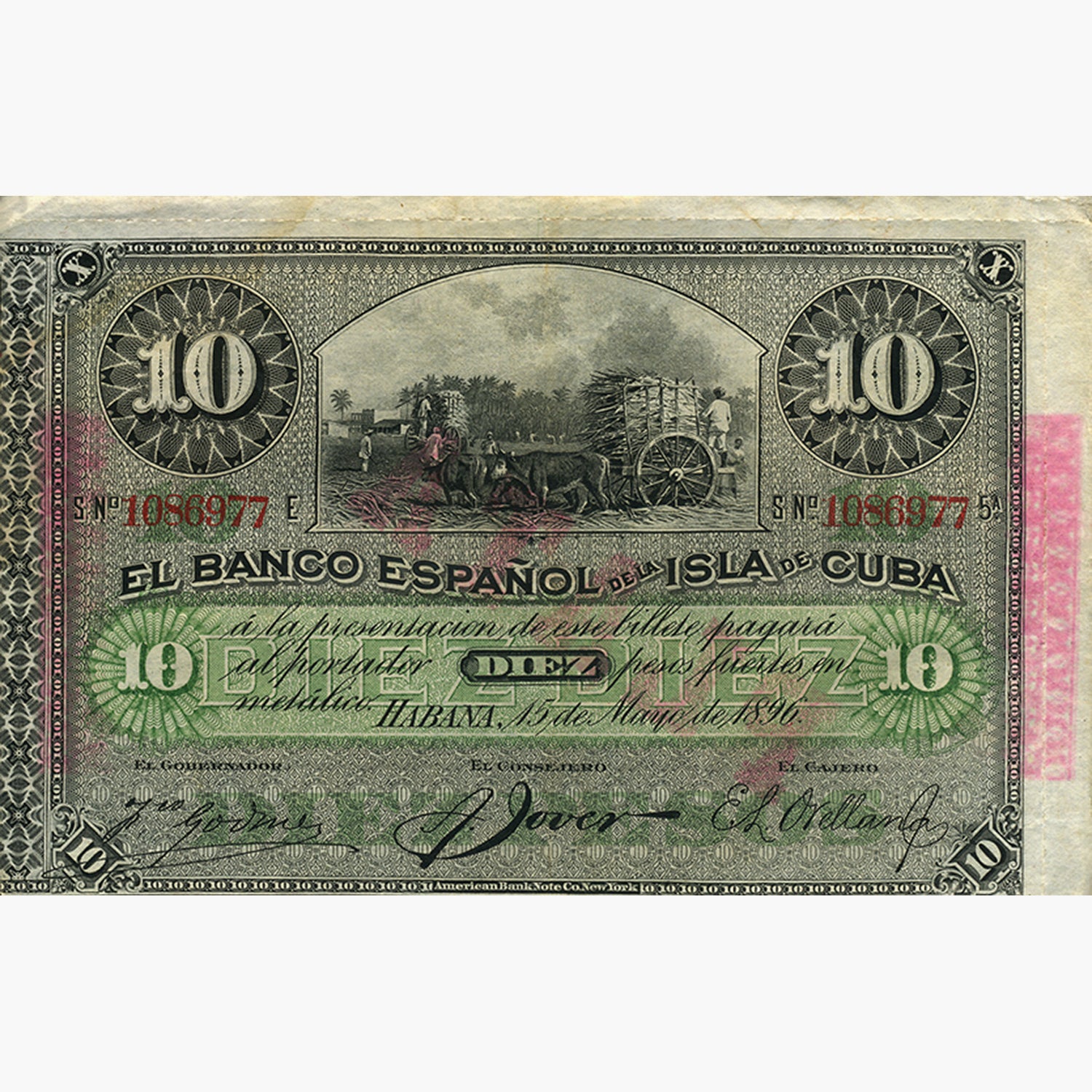 Juego de Billetes Coloniales Históricos de Cuba