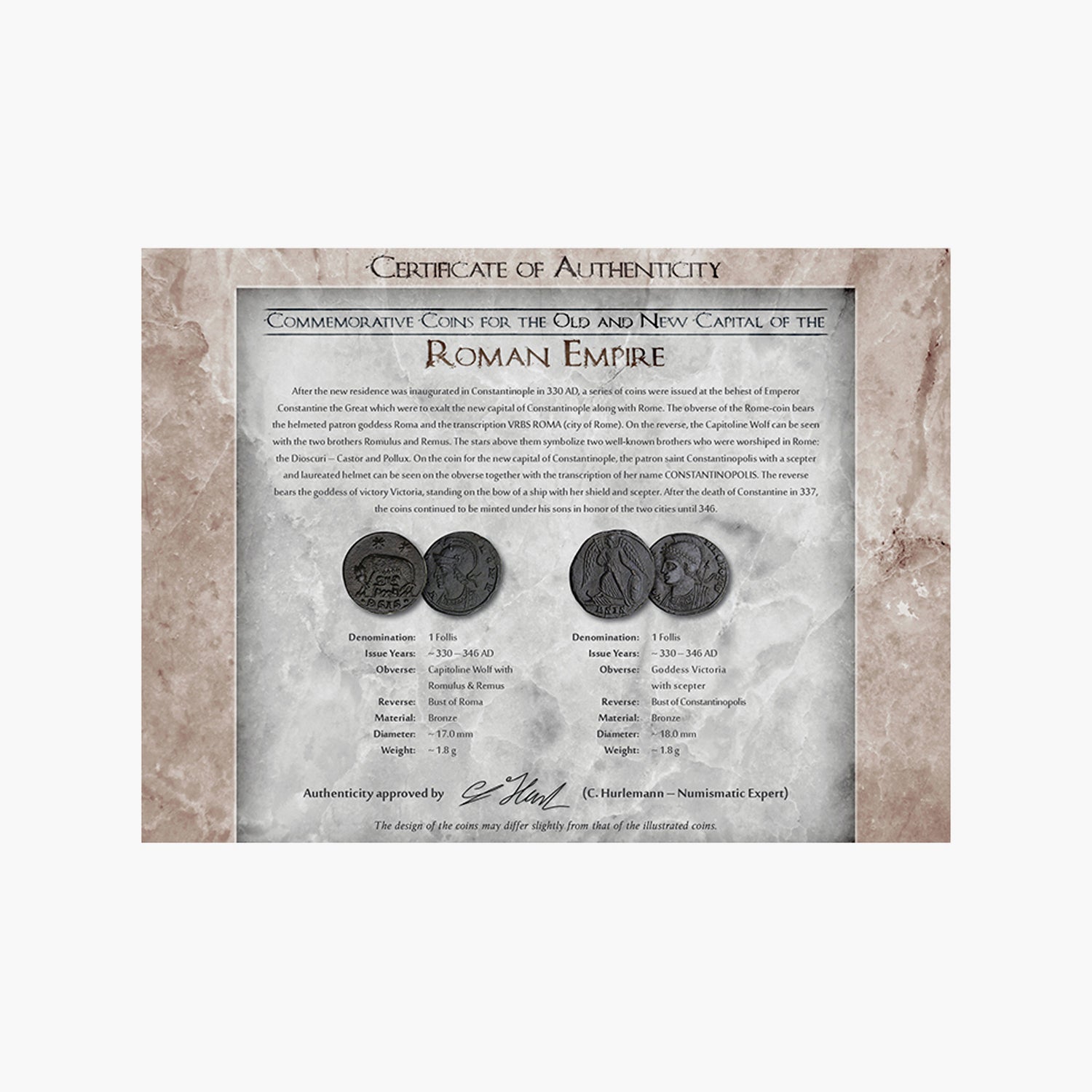 Rome & Constantinople - Commemorative Coins from the Old and New Capital of the Roman Empire