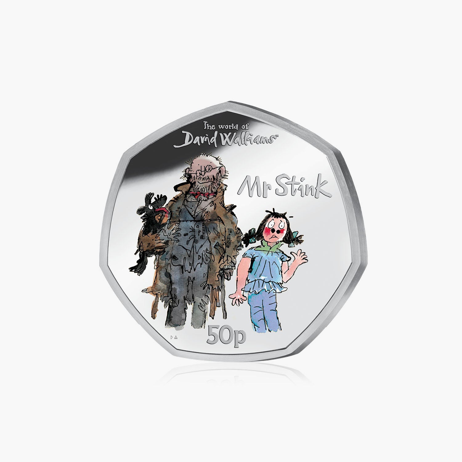 David Walliams Mr Stink 50p with Colour