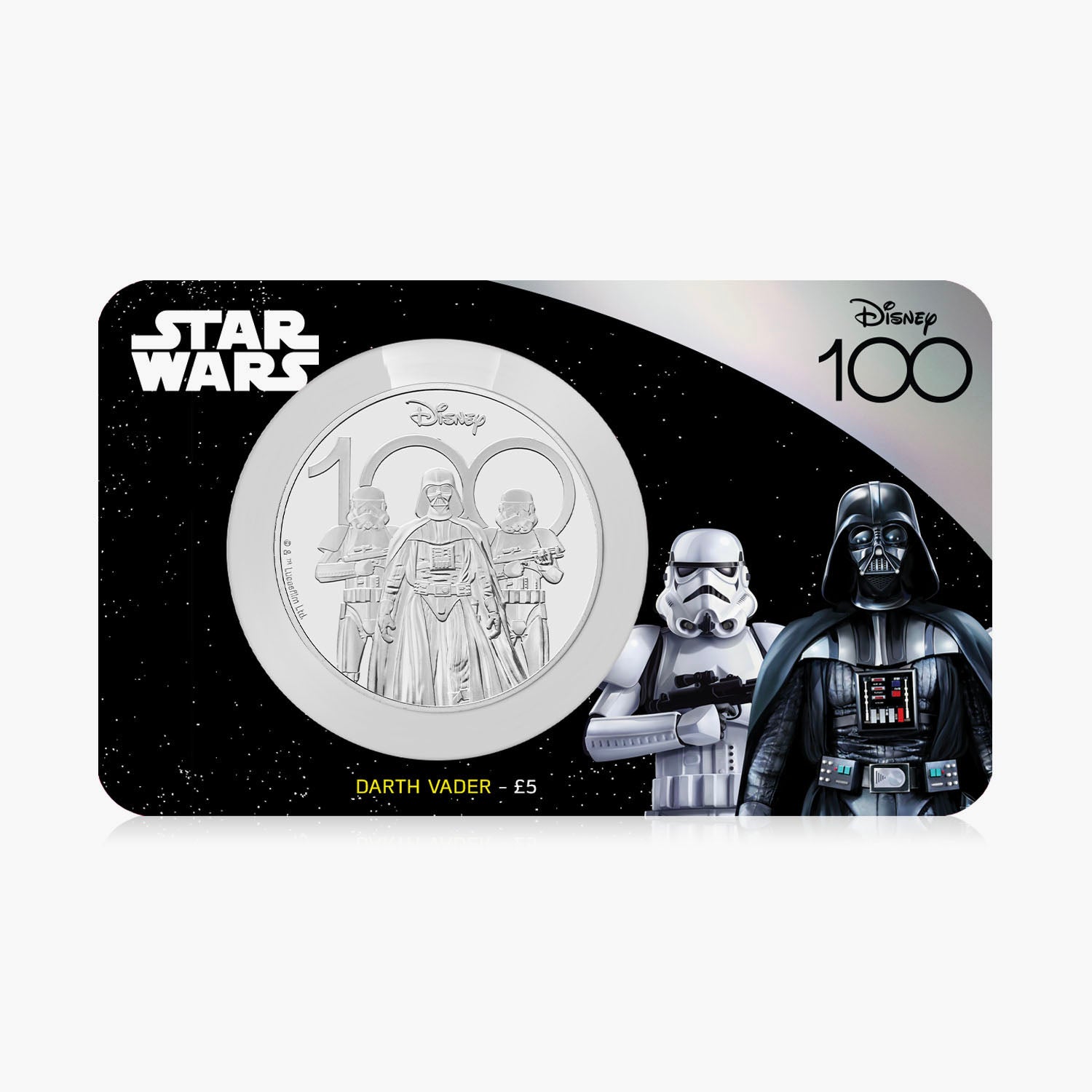 Star Wars Dark Vador et Storm Troopers 2023 Pièce de 5 £ BU