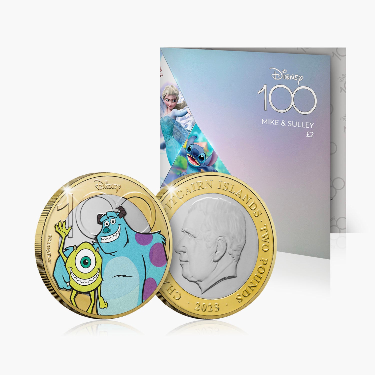 Disney 100th Anniversary Monsters Inc 2023 2 BU Colour Coin