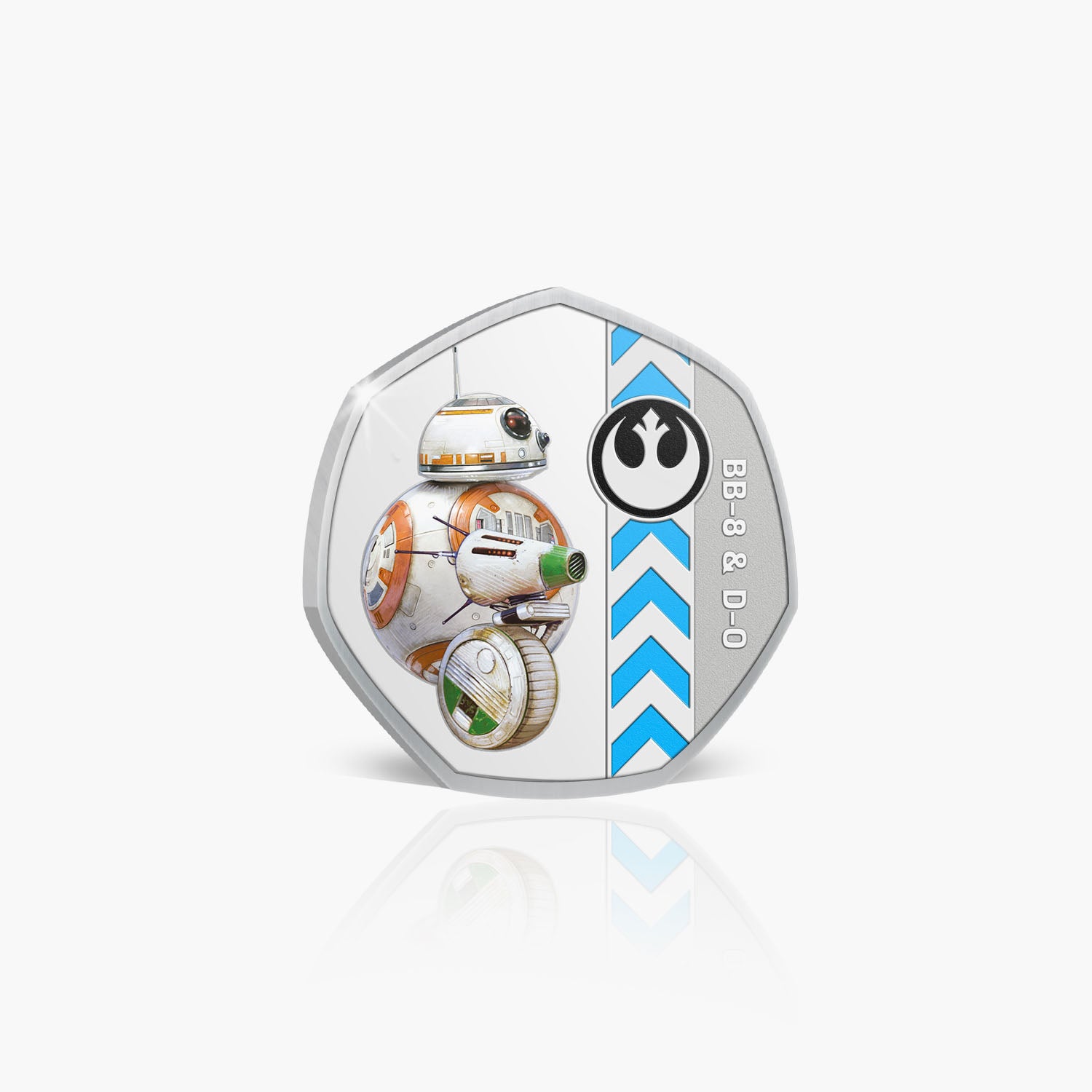 BB-8 y DO conmemorativo plateado