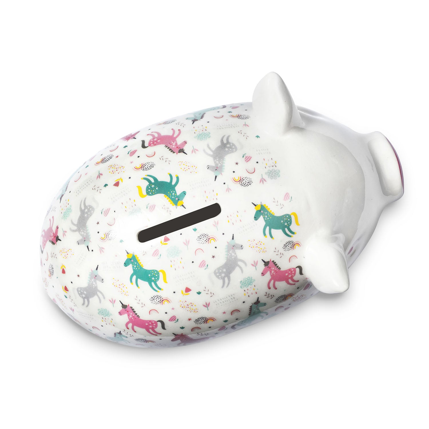 Tilly Pig - Unicorn & Rainbows  Piggy Bank