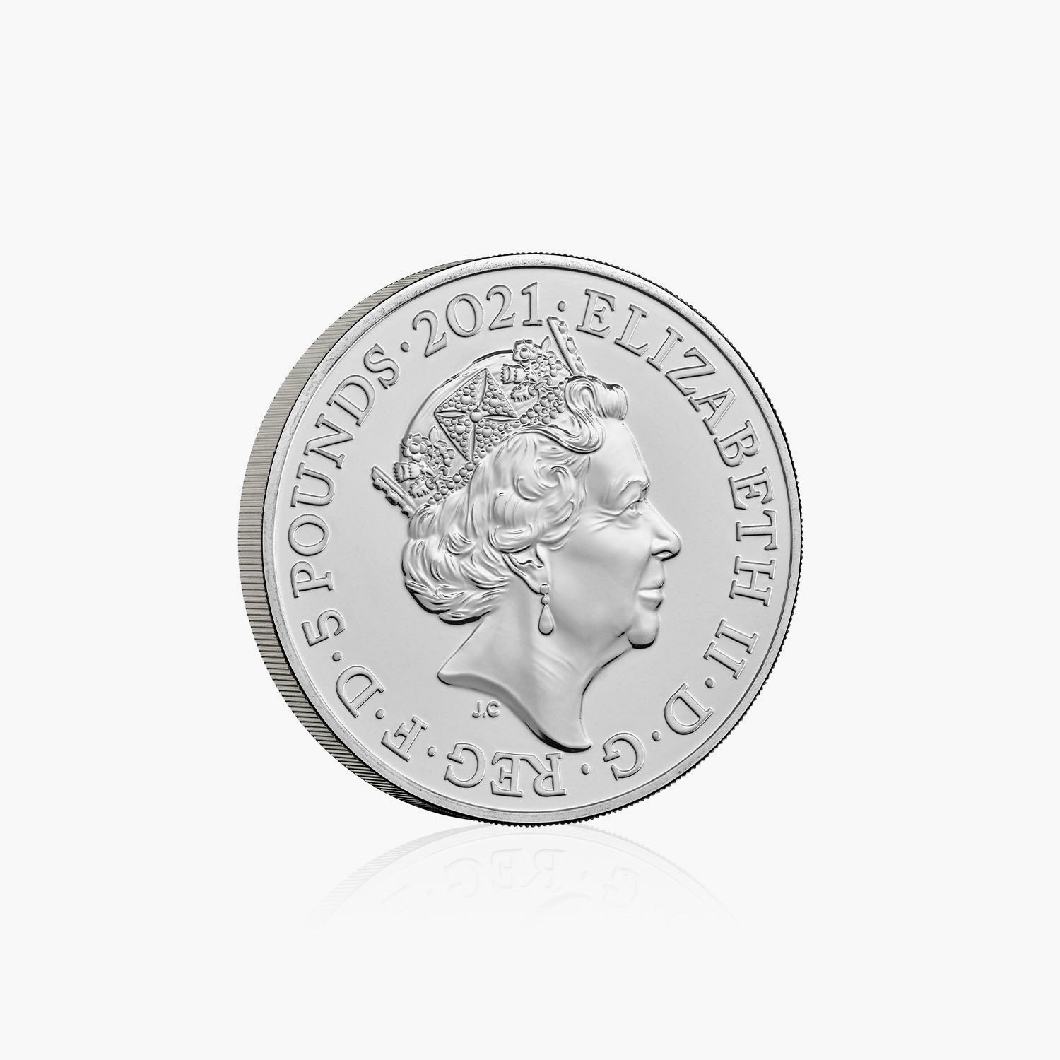 2021 Alice Through the Looking-Glass UK £5 UK Coin